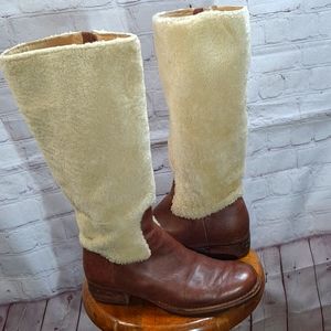 UGG Brown Chrystie Shearling Boots